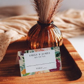 Rustikales Bronzemongramm Platzkarte