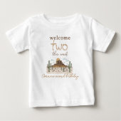 Rustikales Brown heißt die beiden westlichen 2. Ge Baby T-shirt (Vorderseite)