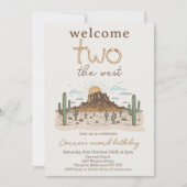 Rustikales Brown heißt die beiden westlichen 2. Ge Einladung (Vorderseite)