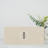 Rustikales Brown Kraft Paper Geschenkgutschein (Stehend Vorderseite)