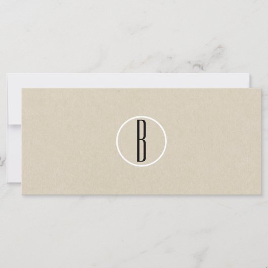 Rustikales Brown Kraft Paper Geschenkgutschein (Vorderseite)