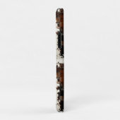Rustikales Brown Patchwork Cowhide Case-Mate iPhone Hülle (Hinten/Rechts)