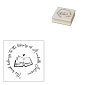 Rustikales Buch Custom Calligraphy from Library Gummistempel (Stempel)