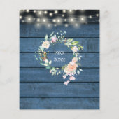 Rustikales Budget Überraschendes Party 50 Jahre al (Rückseite)