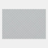 Rustikales Buffalo Kariert 3 Unterschiedliches Mus Geschenkpapier Set (Vorderseite 3)