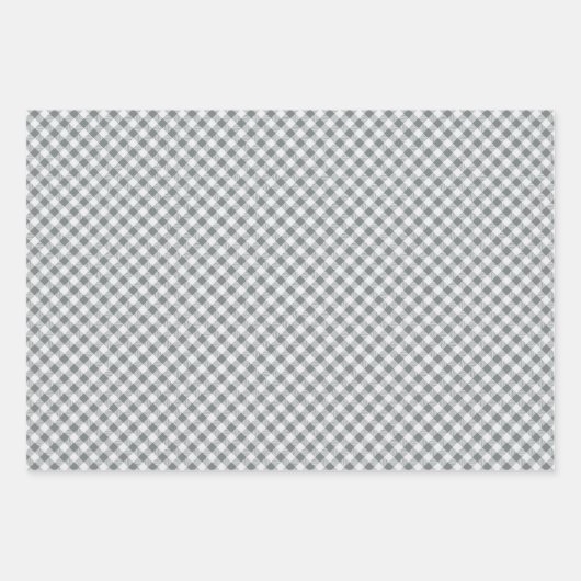 Rustikales Buffalo Kariert 3 Unterschiedliches Mus Geschenkpapier Set (Vorderseite 3)