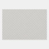 Rustikales Buffalo Kariert 3 Unterschiedliches Mus Geschenkpapier Set (Vorderseite 3)