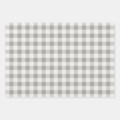Rustikales Buffalo Kariert 3 Unterschiedliches Mus Geschenkpapier Set (Vorderseite)