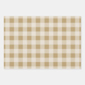 Rustikales Buffalo Kariert - Einfach grau-grünes G Geschenkpapier Set (Vorderseite 3)