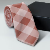 Rustikales Buffalo Kariert - einfach, weichrot Krawatte