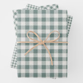 Rustikales Buffalo Kariert Karo Pattern Geschenkpapier Set (Beispiel)