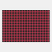 Rustikales Buffalo Kariert Karo Pattern Geschenkpapier Set (Vorderseite 2)
