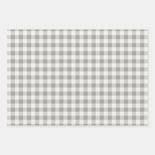 Rustikales Buffalo Kariert Karo Pattern Geschenkpapier Set (Vorderseite)