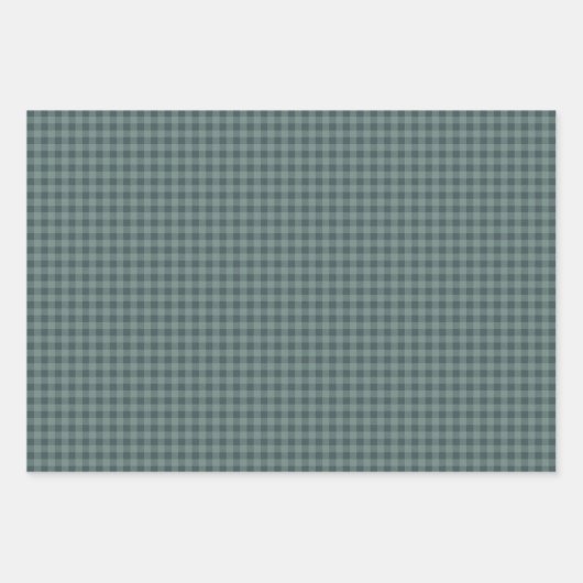 Rustikales Buffalo Kariert Karo Pattern Geschenkpapier Set (Vorderseite 2)