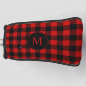 Rustikales Buffalo Kariert mit Ihrer Monogram Golf Headcover (Vorderseite)