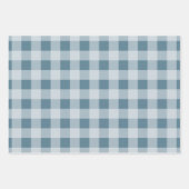 Rustikales Buffalo Kariert - Simple Red Green Blue Geschenkpapier Set (Vorderseite 3)