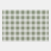 Rustikales Buffalo Kariert - Simple Red Green Blue Geschenkpapier Set (Vorderseite 2)