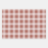 Rustikales Buffalo Kariert - Simple Red Green Blue Geschenkpapier Set (Vorderseite)