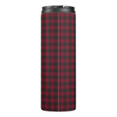 Rustikales Buffalo Kariert Tartan Monogram Thermosbecher (Rückseite)
