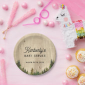 Rustikales Buffalo Karo Wild One Baby Dusche Pappteller (Party)