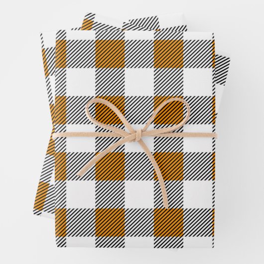 Rustikales Buffalo Plaid Pattern Geschenkpapier Set (Beispiel)