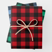 Rustikales Buffalo Plaid Pattern Geschenkpapier Set (Beispiel)