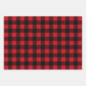 Rustikales Buffalo Plaid Pattern Geschenkpapier Set (Vorderseite)