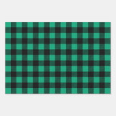 Rustikales Buffalo Plaid Pattern Geschenkpapier Set (Vorderseite 3)