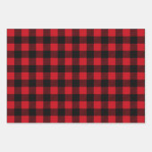 Rustikales Buffalo Plaid Pattern Geschenkpapier Set (Vorderseite 2)
