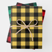 Rustikales Buffalo Plaid Pattern Geschenkpapier Set (Beispiel)
