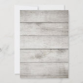 Rustikales Burgund Blumenfreund Einladungen (Rückseite)