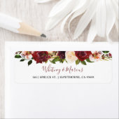 Rustikales Burgund Blush Bloral Herbst Boho (Insitu)