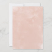 Rustikales Burgund & Blush Pink Roses Bridal Lunch Einladung (Rückseite)