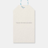 Rustikales Burgund Floral Fall Brautparty Geschenkanhänger (Rückseite)