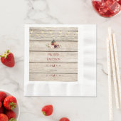 Rustikales Burgund Floral Lantern Alter Stall Hoch Serviette (Beispiel)