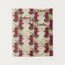 Rustikales Burgund-Maroon-Rose - Hintergrund für H Wandteppich