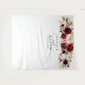 Rustikales Burgund Marsala Hintergrund - Foto Stan Wandteppich (Vorderseite (Horizontal))