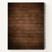 Rustikales Burgund Mason Jar Brautparty Rezepte Notizblock (Rückseite)