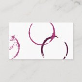 Rustikales Burgund Roter Wein Rings Visitenkarte (Rückseite)