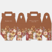 Rustikales Burgund Terracotta Hochzeit Geschenkschachtel (Ungeklappt)