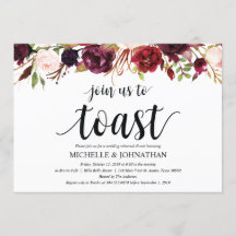 Rustikales Burgunder Hochzeitsessen Probe lädt ein