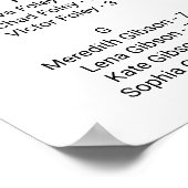 Rustikales burgundy Alphabetisches Seekartendiagra Poster (Ecke)