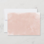 Rustikales Burgundy & Blush Pink Roses Wedding RSVP Karte (Rückseite)