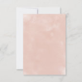 Rustikales Burgundy & Blush Pink Roses Wedding Save The Date (Rückseite)