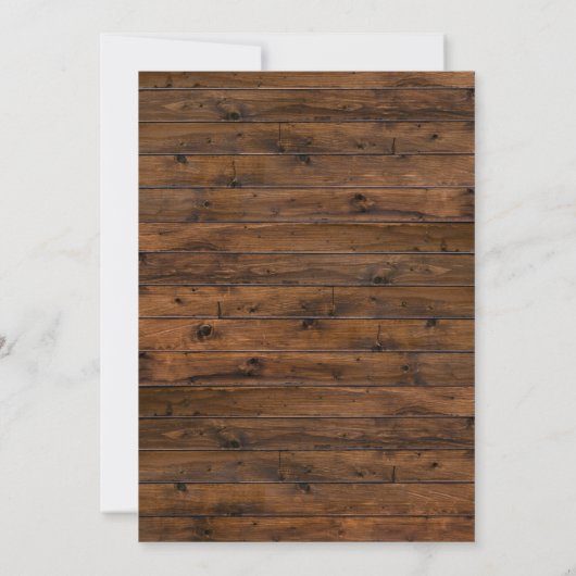 Rustikales Burgundy Floral Lights Wedding Vow Erne Einladung (Rückseite)