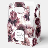 Rustikales Burgundy Plum Floral Brautparty Geschenkschachtel (Geöffnet)
