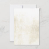 Rustikales Burgundy Wedding Floral UAWG RSVP Karte (Rückseite)