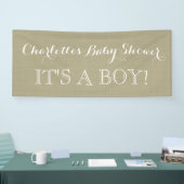 Rustikales Burlap Baby Duschzeichen Custom Banner (Messe)