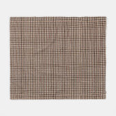 Rustikales Burlap Basket Weave Look Fleece Blanken (Vorderseite (Horizontal))