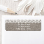 Rustikales Burlap & elegantes Hochzeitsessen (Insitu)